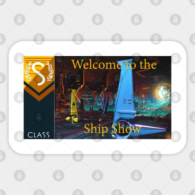 no mans sky themed welcome to the ship show Sticker by atadrawing